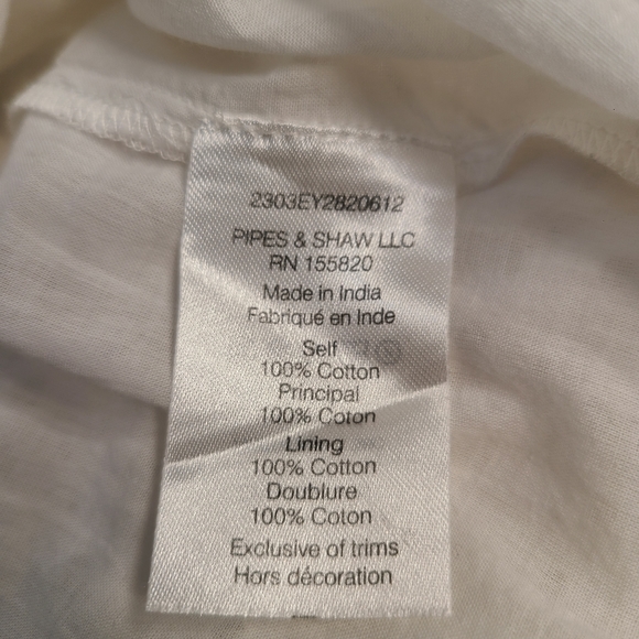 Veronica Beard Kylan Eyelet Lace Cotton Shirtdress White Size 8 NWOT - Picture 15 of 16